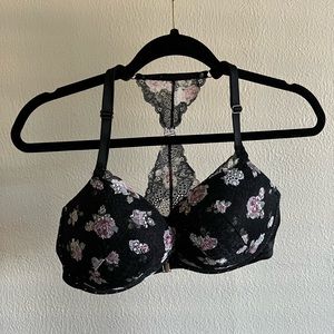 VS PINK Push-Up Floral Bra (size:36DD)